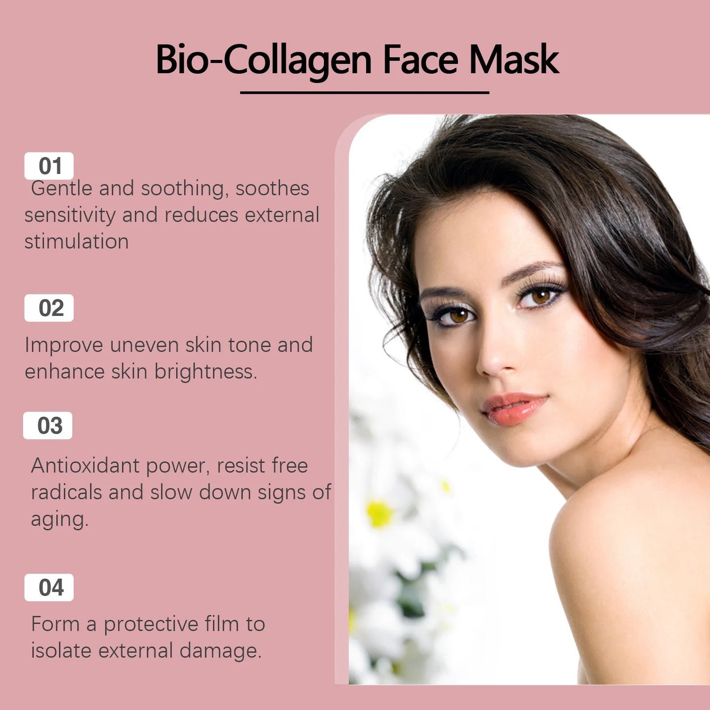 Eelhoe Bio Collagène Masque facial Masque Face Face Face Hydrating Skin Restanding Products Hydrater Repare Repare Rajeunnation Mask