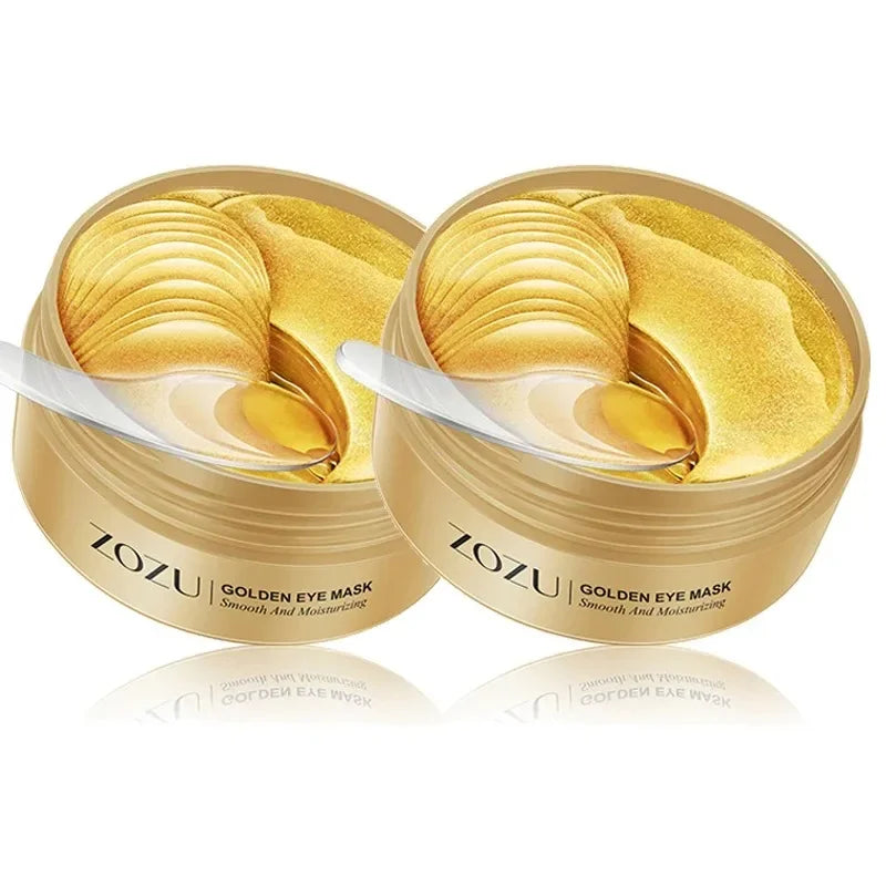60pcs / 120 pcs masques oculaires Avocado Gold Hydratage Magniture Améliorez les plaques d'œil des yeux anti-rides pour les cercles sombres